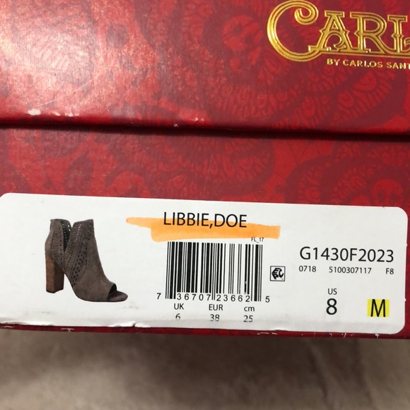 Carlos Women’s Libbie Booties with 4” Covered Heel, Size 8 in Doe - Picture 7 of 7